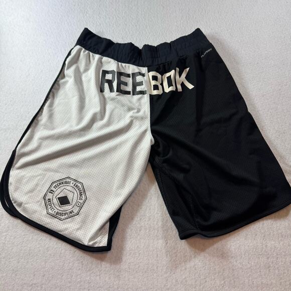 Reebok UFC Playdry Shorts white and black Respect the fight Small - Picture 6 of 13